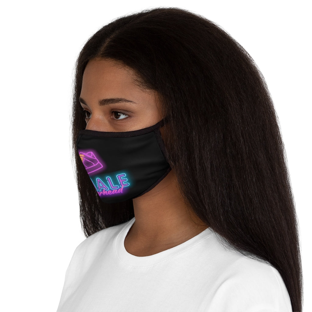 Female Sneakerhead Fitted Face Mask In Black