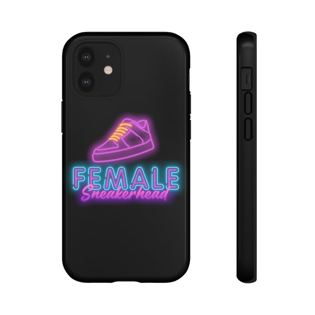 Female Sneakerhead Snap Phone Cases In Black