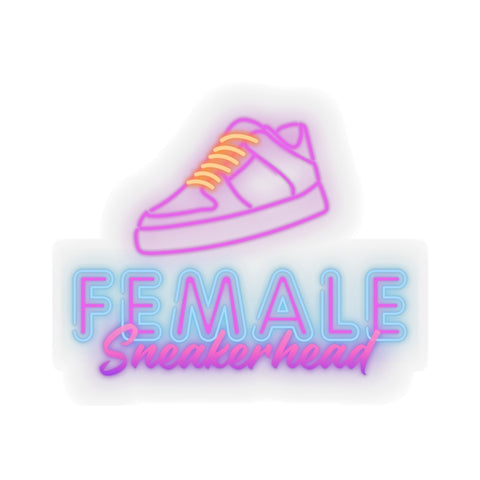 Female Sneakerhead Kiss-Cut Stickers