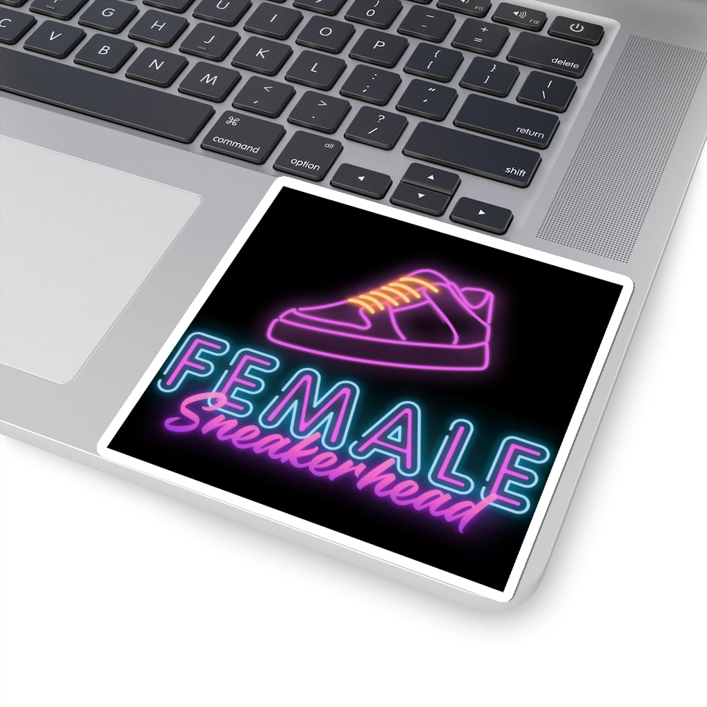 Female Sneakerhead Kiss-Cut Stickers