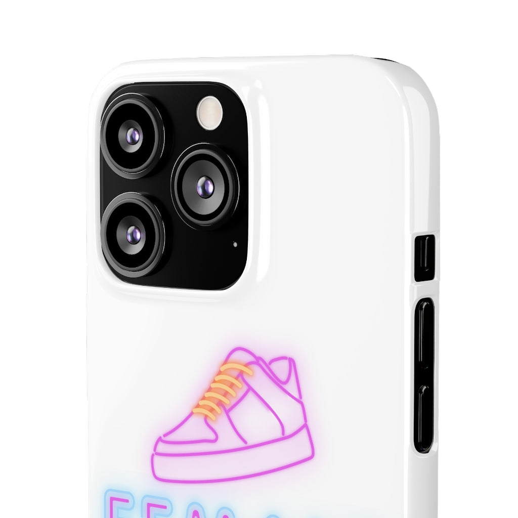Female Sneakerhead Snap Phone Cases In White